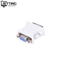 DVI to VGA Adapter Cable Male to Female DVI 24+5 Pin to VGA 1080P Converter Adapter for HDTV Monitor Computer PC Laptop 1pc
