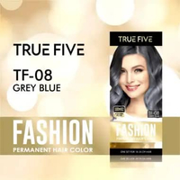 TRUE FIVE Permanent Hair Color 100ml / Cat Rambut / Pewarna Rambut Grey Blue