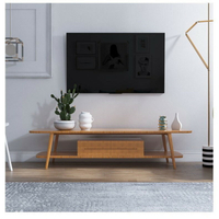 北歐簡約小戶型客廳茶幾電視櫃組合實木全實木臥室簡易電視機櫃