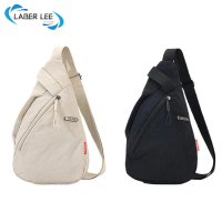 Laber LEE Mới Đơn Giản Túi Đeo Ngang Hàn Quốc Unisex Nylon Chống Thấm Nước Túi Ngực Dung Tích Lớn Gi
