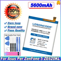 LOSONCOER C11P1708 5600mAh Battery For ASUS Zenfone 5 5Z ZE620KL X00QD ZS620KL Z01RD High Capacity Mobile Phone Battery~In Stock
