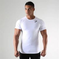 Áo thun nam Muscle Fitness Brothers, mẫu mới mùa hè, tay ngắn thể thao, nhanh khô, thoáng khí, ôm sá