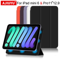 For iPad mini 6 Case Ultra Thin Magnetic Smart Cover Pro 11 12.9 2021 Mini6 Air 5 4 Tablet Apple Pencil Charge With Auto Wake UP