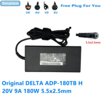 Original 180.0W AC Adapter Charger For MSI 20V 9A DELTA ADP-180TB H A17-180P4B GS66 GF75 GF65 THIN 10UE 3060 Laptop Power Supply