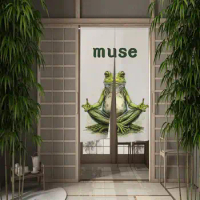 Japanese Door Curtain Frog Cartoon Animals Door Curtains Kitchen Living Room Entrance Japanese Noren Hanging Half Curtain