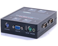 [nova成功3C]HANWELL 捍衛科技 SMK14A 4-Port 桌上型 PS/2 KVM 電腦切換器 ( 支援喇叭 )
