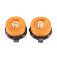2Pcs Gas Adapter Safe Durable Gas Stove Adapter Stove Connection Outdoor Camping Gas Bottle Adaptor 