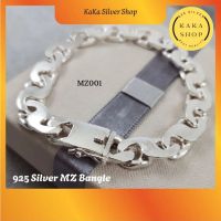Original 925 Silver Bracelet Bangle For Men (MZ001) | Gelang Tangan MZ Bangle Lelaki Perak 925