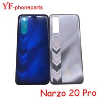 AAAA Quality For Oppo Realme Narzo 20 Pro RMX2161 / Narzo 20 RMX2193 Back Battery Cover Housing Case Repair Parts