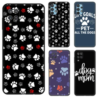 Black tpu Case Dog Mom Fur Life For Samsung galaxy M53 M13 M62 A12 A22 A22S A32 A42 A52 A52S A72 4g 5g A20S