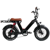 20 Inch Bicicleta Electrica Full Suspension Offroad Fat Ebike 500W/750W/1000W Electric Fat Bike All Terrain Fat Tyre E-bike