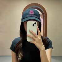 Topi CALM MIND MONSTER EMBROIDERY PINK BLACK CAP 100% ORIGINAL