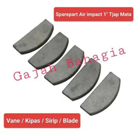 Vane Kipas air impact 1" tjap mata set 5pcs Sirip Blade nylon