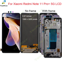 For Xiaomi Redmi Note 11 Pro+ 5G LCD display with Frame touch screen digitizer Assembly for redmi note 11 pro plus LCD