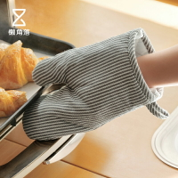 隔熱手套 防燙手套 隔熱手套家用廚房微波爐烤箱手套防燙防滑加厚防熱烘焙工具『my0481』