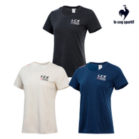 法國公雞牌雙色印花運動生活短袖T恤 女款 三色 LOR22804
