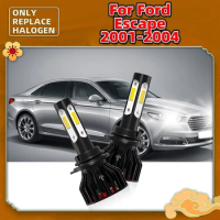 2Pcs Four-Sides Car Haedlight LED COB 360° Luminous Auto Vehicles 12V Luces Front Lamp Bulbs For Ford Escape 2001-2004 2003 2002