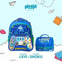 Skoola Tas Sekolah Anak TK Dan Tas Bekal Perempuan Laki Laki Karakter Lucu Set - Levi Shoku LV+SH GA