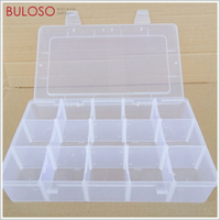 15格可拆式透明收納盒-大號　塑膠盒 小物盒 組合盒（不挑色 款）【A428255】【不囉唆】