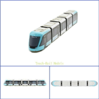 新北捷運淡海輕軌列車 鐵支路5節迴力小列車 迴力車 火車玩具 壓克力盒裝 QV072T1 TR台灣鐵道