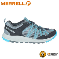 【MERRELL 美國 女 WILDWOOD AEROSPORT水陸兩棲鞋《淺灰/水藍》】ML036158/健行鞋/休閒鞋