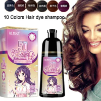 5D Bubble Hair Dye Natural Plant Conditioning Hair Dye Black Shampoo Fast Dye White Grey Hairs Removal Dye Coloring Black Hair