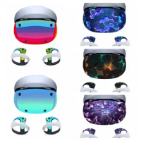 Full Set DIY Vinyl For PlayStation VR2 Skin Game Console Decor Stickers Decal