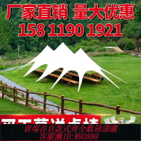 {台灣公司貨 可打統編}露營戶外天幕帳篷超大型營地用萬重山防曬防雨單峰雙峰三峰遮陽棚