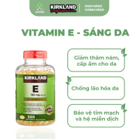 Viên Uống Vitamin E 180mg 400 IU Kirkland (500 viên/Lọ)