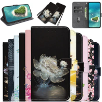 Stand Flip Wallet Case For Huawei P10 P20 P30 P40 P50 PRO Mate 10 Lite MATE 20 Pro Magnetic Flip Painted Pattern Wallet Case