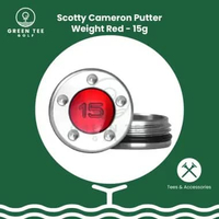Golf Scotty Cameron Putter Weight RED 1 Pair Pemberat Putter Scotty Cameron 15g