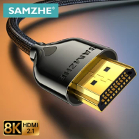 SAMZHE 8K HDMI Cable 2.1 Ultra High Speed 48Gbs Certified for PS5 TV Box HUB 8K@60Hz HDMI2.1 48Gbps eARC Dolby Vision HDMI