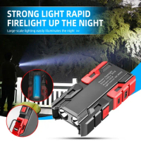 Senter Led 2 Mata Multifungsi Flashlight + Powerbank / Senter Cas Usb