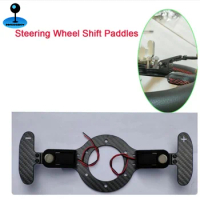 Racing Simulation Steering Wheel Shift Paddles Carbon Fiber Magnetic Paddles For Logitech 923 G29 G27 G25 G920 For Thrustmaster
