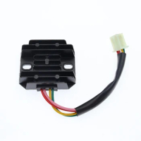 12V 4 Pin Motorcycle Voltage Stabilizer Regulator Headlights Turn Signal Lights Current Rectifier Accessories For 150-250CC ATV