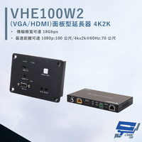 昌運監視器 HANWELL VHE100W2 VGA/HDMI 面板型延長器 解析度4K2K@60Hz【APP下單跨店最高22%點數回饋】