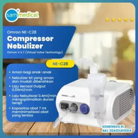 Omron Nebulizer Compressor NE C28 / Alat Terapi Uap Pernafasan