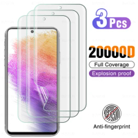 3Pcs Front Frosted Hydrocoagulated Film For Samsung A14 A34 A54 Cover Protector Protective for Samsung A73 A53 A33 Phones Clear