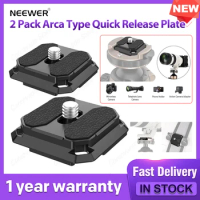 NEEWER 2 Pack Arca Type Quick Release Plate Quick Switch Arca Type QR Plate compatible with Sony Canon Nikon DSLRs, camcorders,