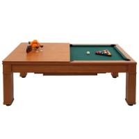 Indoor Billird Game Multi-Function 7ft Engineered Wood 3-in-1 Indoor Pool Billiard Table Dining Top - with Full Accessories