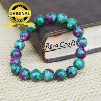 Gelang Cowok Cewek Batu Kristal Alam Aesthetic Rubi RUBY ASLI Original