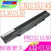 ASUS電池(保固最久)-華碩 UL30,UL50,UL80,U30,U35,U45,UL80AG,UL80VT,UL50VS,UL30JT, Pro33,Pro89,X32,X34,X4H,X5G,X8B,UL50,UL80,A42-X32, A32-UL50