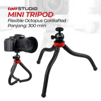 Alat Fotografi TaffSTUDIO Mini Tripod Flexible Octopus GorillaPod - B07 - Black Terlaris