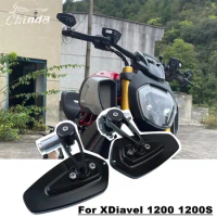 Motorcycle Mirror Conversion CNC Handlebar Mirror For Ducati XDiavel 1200 1200S 2016-2023