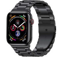 【AHOYE】42/44mm Apple Watch 不鏽鋼金屬錶帶 黑色
