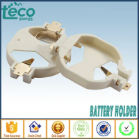 10PCS CR2032 2032 Battery Holder Button Cell Socket Case Plastic Box White TBH-CR2032-24