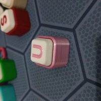 no brand Gantungan multifungsi Clicker Oversize 2 huruf pink