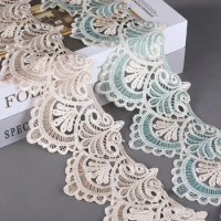 1/2 yards, two-tone water-soluble lace,sofa, curtain,bed curtain,blanket,table cloth decoration,pendant trim lace, lace fabric