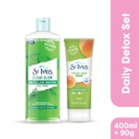 [Bundle of 2] St Ives Clear Glow Tea Tree Micellar Water 400Ml + Gentle Smoothing Rose Water & Aloe 
