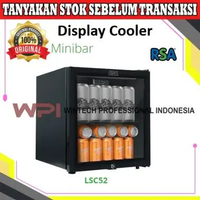 RSA LSC52 Mini Showcase Display Cooler Kulkas Kaca Berpendingin - Mini Bar Kulkas Kaca Hitam LSC-52
